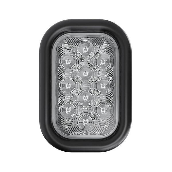 5" Rectangular - 24 LED White Back Up Reverse Trailer Light